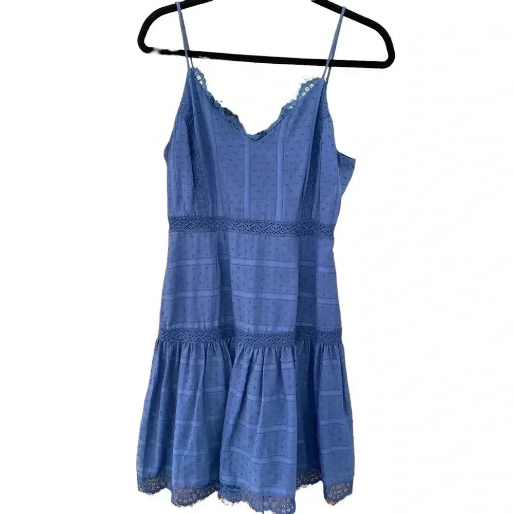 Endless Rose Blue Tiered Dress Lace